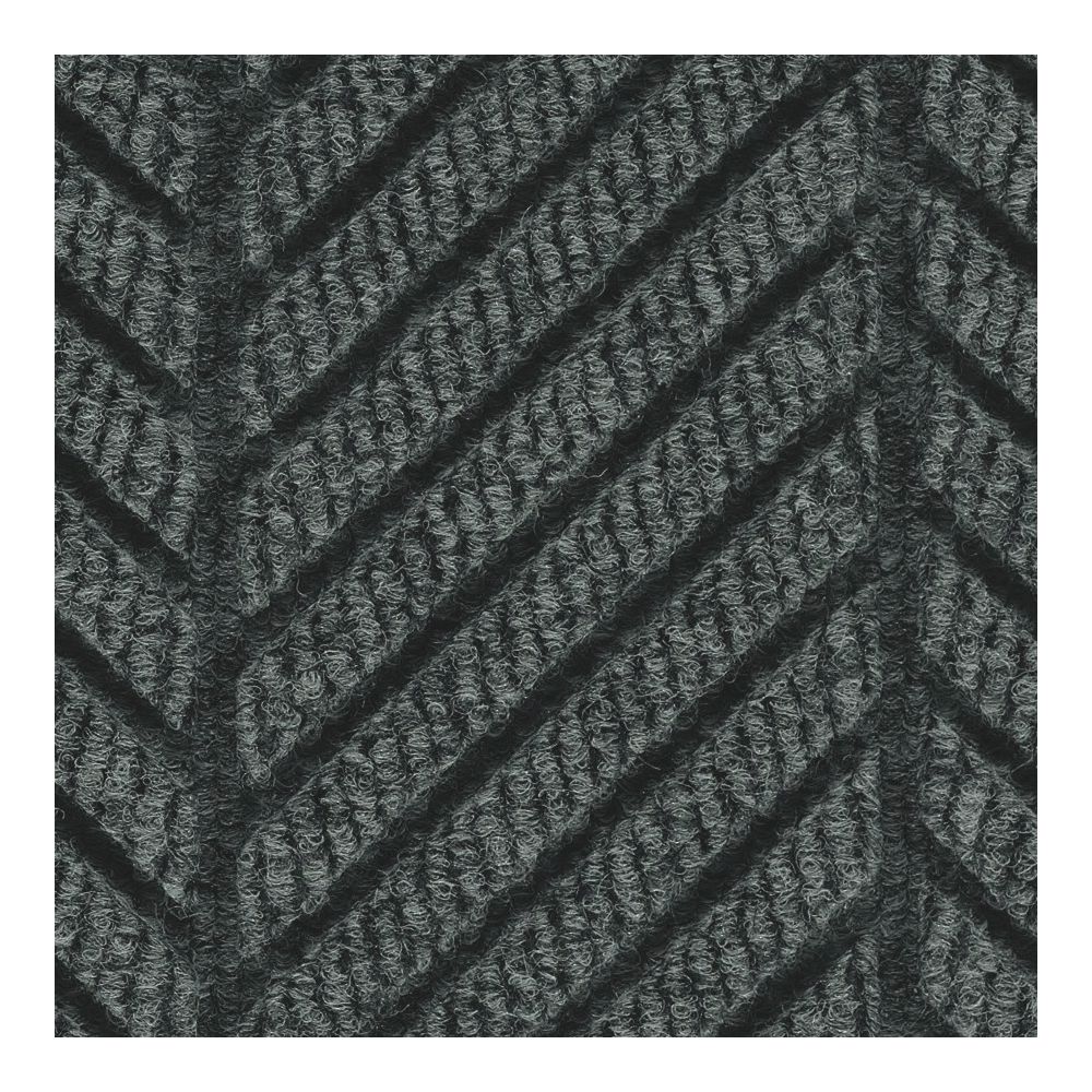 M+A Matting Waterhog Eco Premier Fashion Mat 3x5, Universal Cleated Backing, Black Smoke